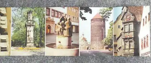 Leporello Freiberg 10 Farbbilder DDR 1983