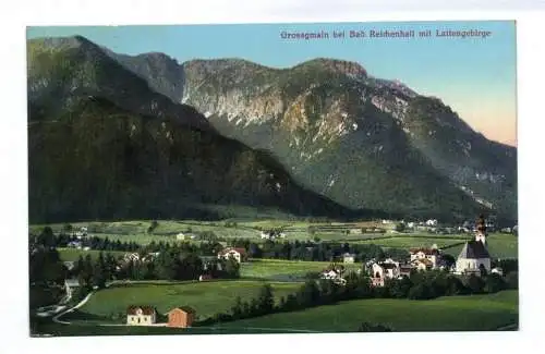 Ak Grossgmain bei Bad Reichenhall mit Lattengebirge 1912