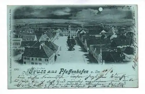 Ak Gruss aus Pfaffenhofen 1899