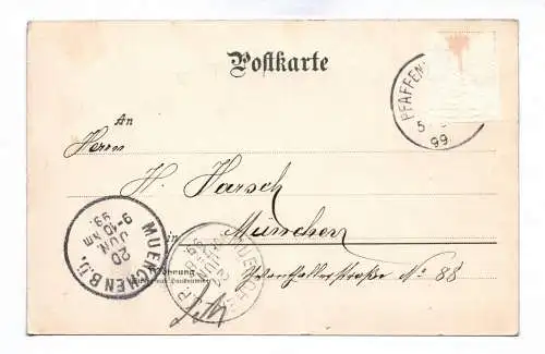 Ak Gruss aus Pfaffenhofen 1899