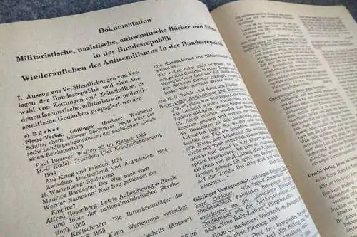 Die Bundesrepublik - Paradies für Kriegsverbrecher 1956 DDR Heft