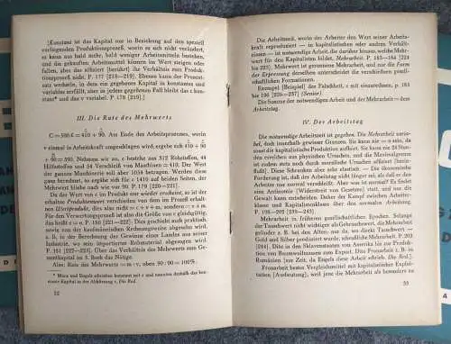 3 x Engels Konspekt über "Das Kapital" Dietz Verlag Berlin 1951 Friedrich Engels