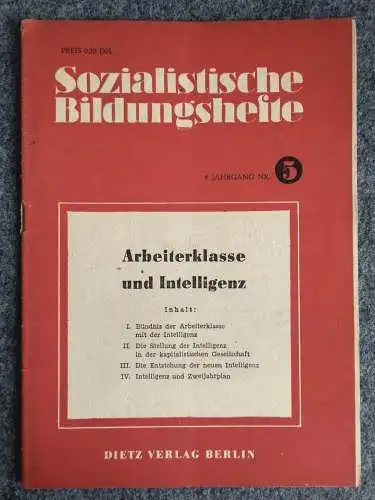 3 x Sozialistische Bildungshefte Nr. 3,4,5 Dietz Verlag Berlin 1948