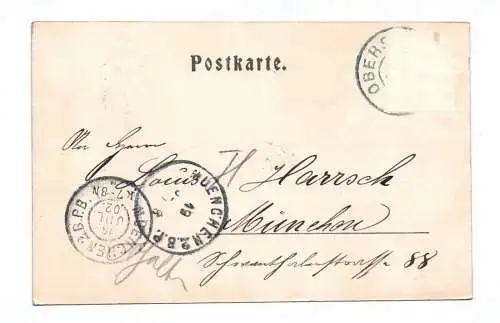 Ak Heilbronnerweg Weganlage Bokkarkopf Gruss aus dem Allgäuer Hochgebirge 1902