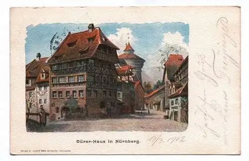 Ak Dürer Haus in Nürnberg 1902