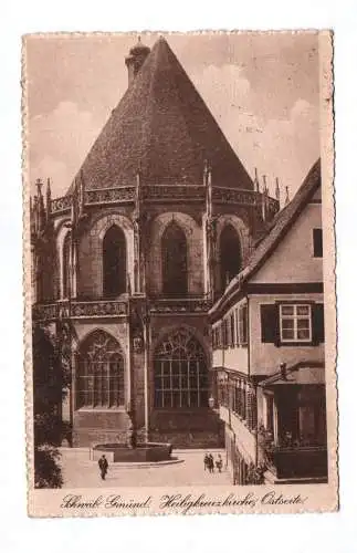 Ak Schwäbisch Gmünd Heiligkreuzkirche Ostseite 1914