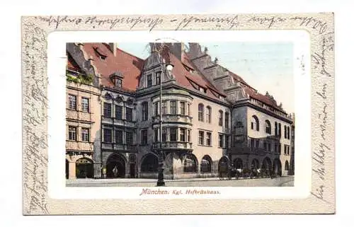 Künstler Ak München Königliches Hofbräuhaus 1912