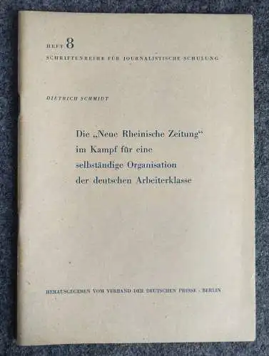 Die journalistischen Arbeiten von Karl Marx 3 Stück DDR Hefte für journalistisch