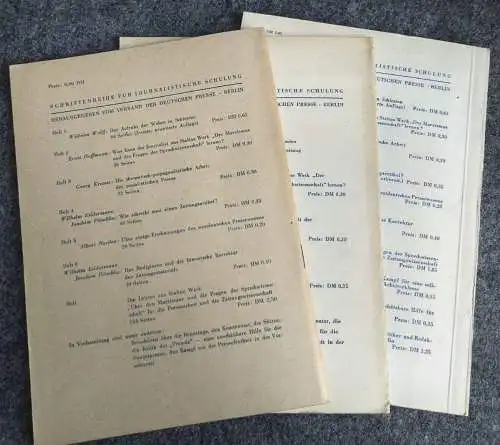 Die journalistischen Arbeiten von Karl Marx 3 Stück DDR Hefte für journalistisch