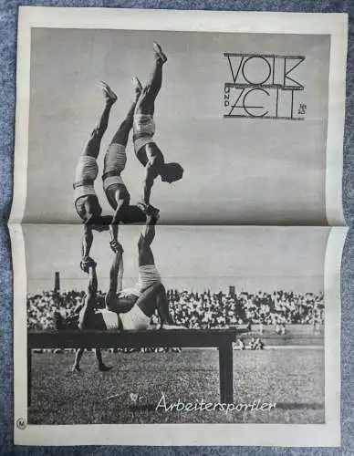 Alte Zeitung Volk und Zeit 1931 Nr. 23 Arbeitersportler