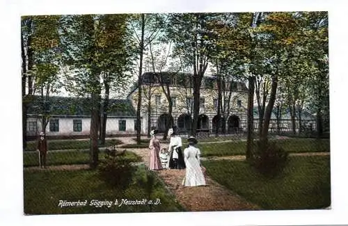 Künstler Ak Römerbad  Gögging bei Neustadt an der Donau 1909