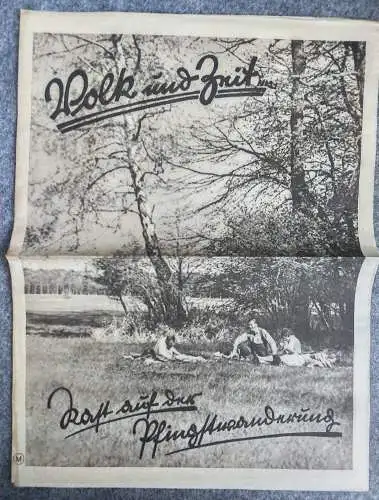 Alte Zeitung Volk und Zeit Pfingsten 1931 Nr. 21 Großstadtjugend