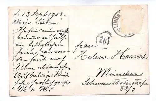 Künstler Ak Lindau Bodensee Diebsturm 1908