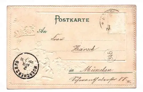 Litho Ak Gruss aus Göppingen geprägt