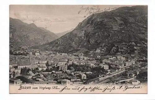 Ak Bozen vom Virglweg Italien