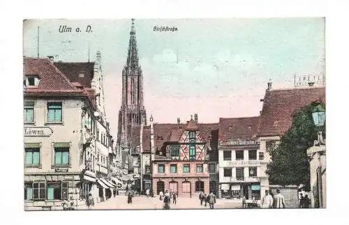 Ak Ulm an der Donau Hirschstraße 1912