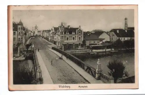 Ak Vilsbiburg Marktplatz 1919 Brücke