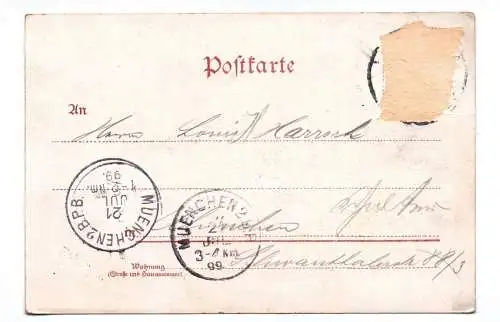 Ak Gruss aus Kufstein 1899 Österreich