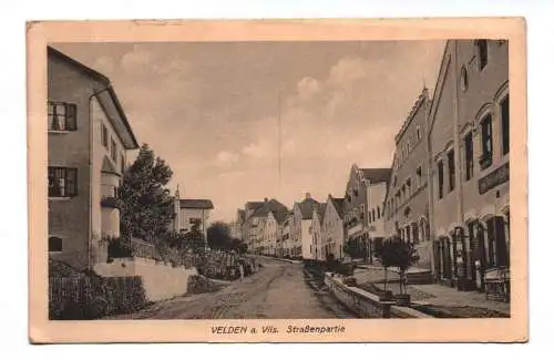 Ak Velden a. Vils. Straßenpartie 1919
