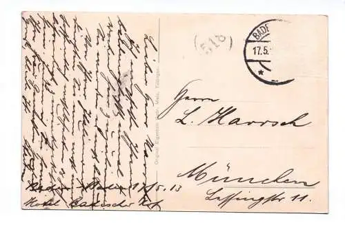 Ak Baden Baden Ortsansicht 1913