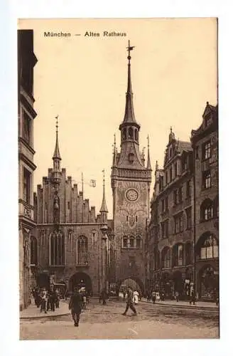 Ak München Altes Rathaus 1929