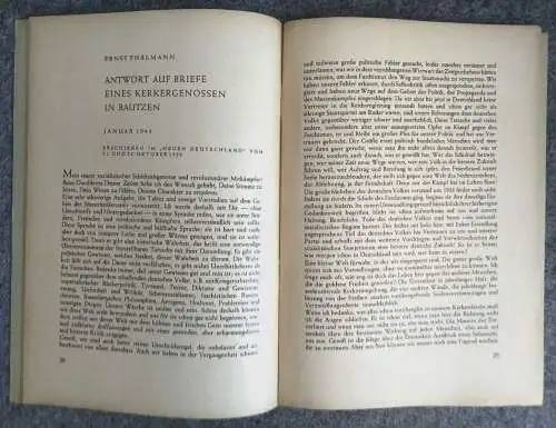 Ernst Thälmann Vorbild der deutschen Jugend DDR Heft Volk und Wissen Verlag