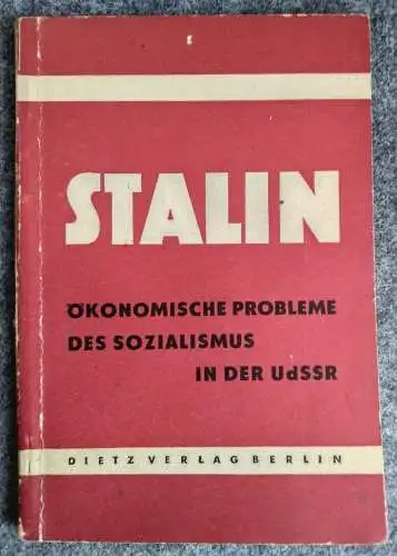 STALIN Ökonomische Probleme des Sozialismus in der UDSSR Broschüre 1952