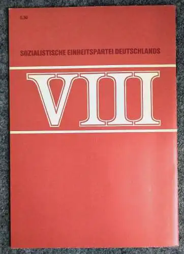 SED Walter Ulbricht Eröffnungsansprache Propaganda Heft 1971