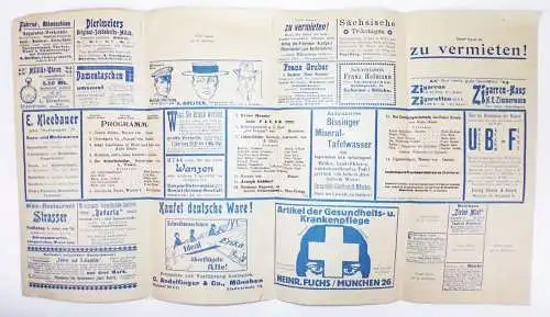Programm Anzeiger Apollo Theater München um 1910