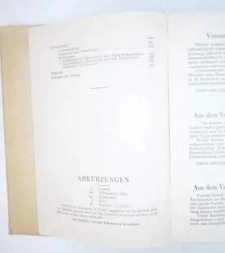 Das Wendepunkt Kochbuch von Berta Brupbacher Bircher 1927 vegetarische Kost