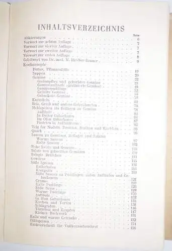 Das Wendepunkt Kochbuch von Berta Brupbacher Bircher 1927 vegetarische Kost