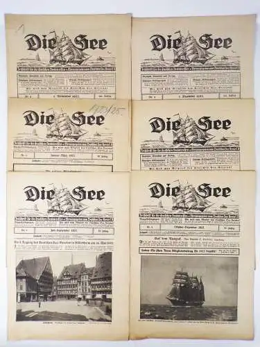 Zur See Zeitschrift für deutsche Seeinteressen deutscher See Verein 1922 Maritim