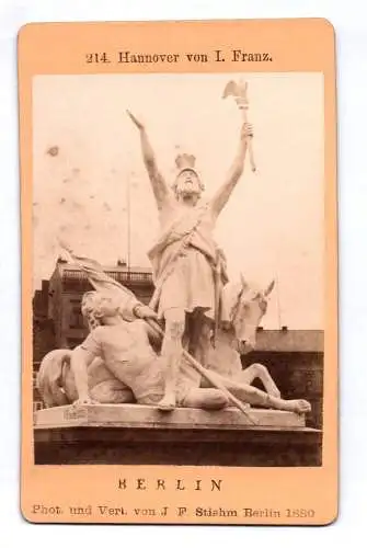 Carte de Visite Foto Berlin Hannover von I Franz 1880 Stiehm Statur 