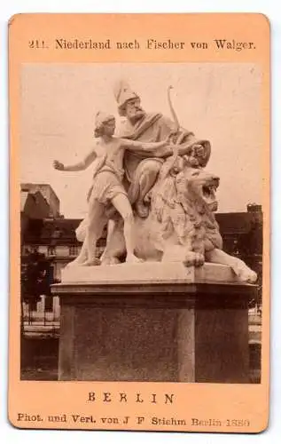 Carte de Visite Foto Berlin Niederland nach Fischer vom Walger 1880