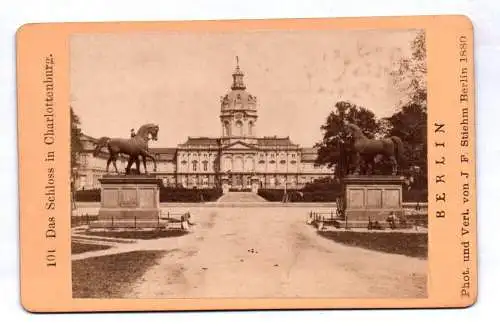 CdV Foto Berlin Schloss in Charlottenburg 1880