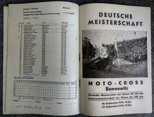 DDR Motorsport Programm Centrum 18 Internationales Autobahnspinne Rennen 1970