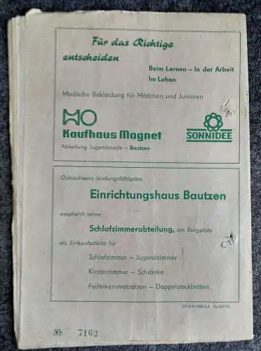 XVII Internationales Bautzener Autobahnring Rennen 1971 DDR Motorsport Programm