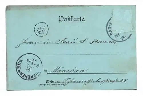 Ak Gruß aus Bad Aibling 1899