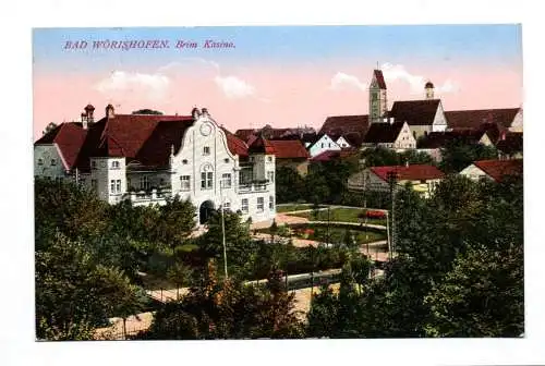 Künstler Ak Bad Wörishofen beim Kasino 1928