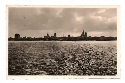 FOto Ak Stralsund Gesamtansicht Altefähr Rügen 1941