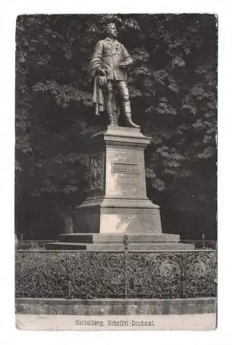Ak Heidelberg Scheffel Denkmal