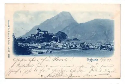 Künstler Ak Kufstein 1899 Ortsansicht Österreich