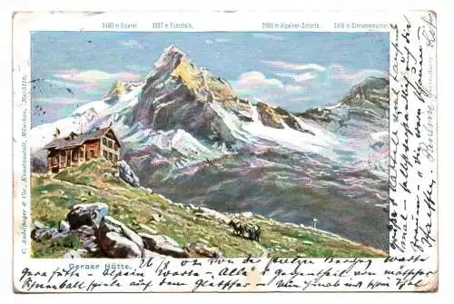 Ak Geraer Hütte Vals 1902 Österreich