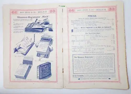 Alter Pracht Katalog August Zeiss u Co Berlin Schreibwaren um 1890