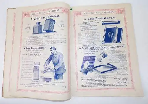 Alter Pracht Katalog August Zeiss u Co Berlin Schreibwaren um 1890