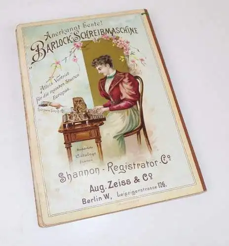 Alter Pracht Katalog August Zeiss u Co Berlin Schreibwaren um 1890