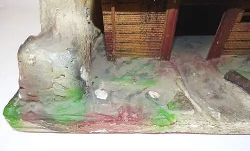 Altes DDR Wildwest Diorama Landschaft Kurt Holze Meissen 1960 er für Indianer