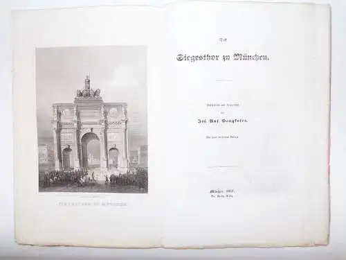 Das Siegesthor zu München Pangkofer 1851 