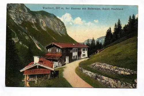 Ak Wachterl Ramsau Reiteralpe Bayer Hochland Gasthaus Pension Schwarzbachwacht