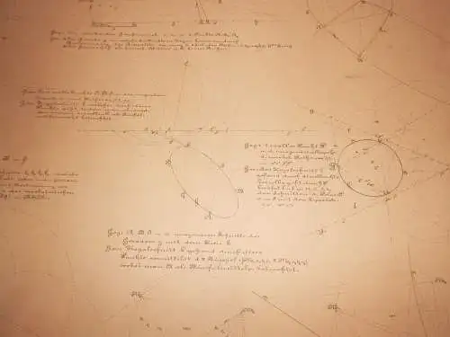 Handzeichnung Geometrie geometrische Formen Polytechnikum Dresden 1878 (Nr2